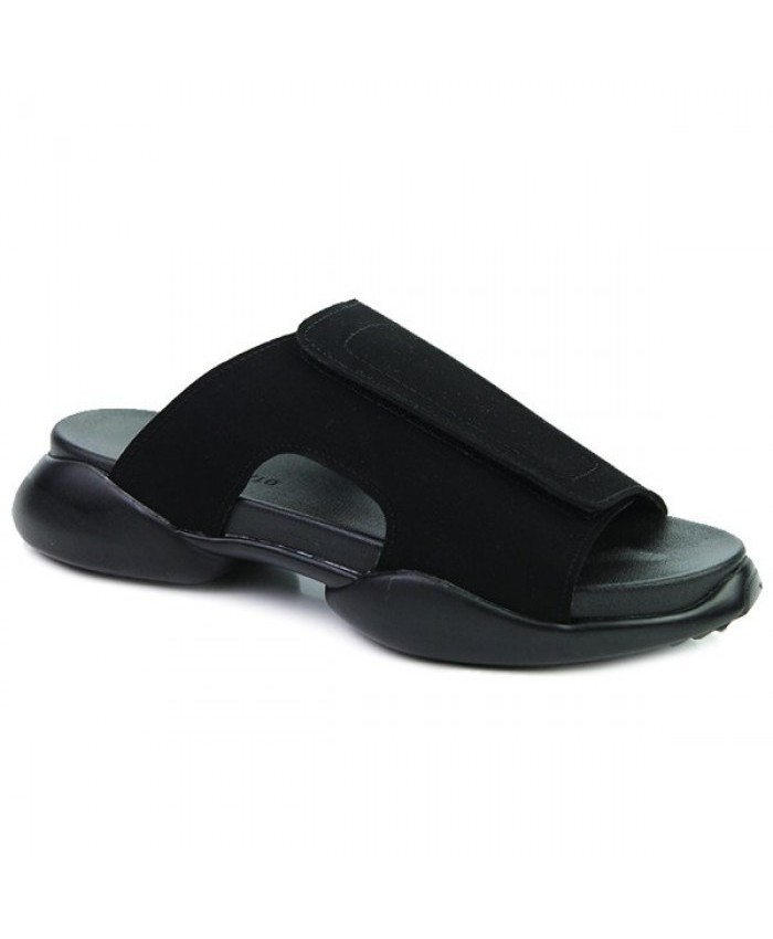 Leisure Men's Slippers With Black And Design Black 